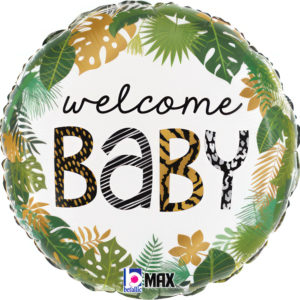 Onnittelupallo welcome Baby viidakko